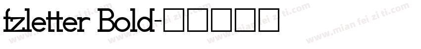 fzletter Bold字体转换